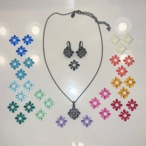 Joan Rivers Collection - Interchangeable Earrings and Necklace set